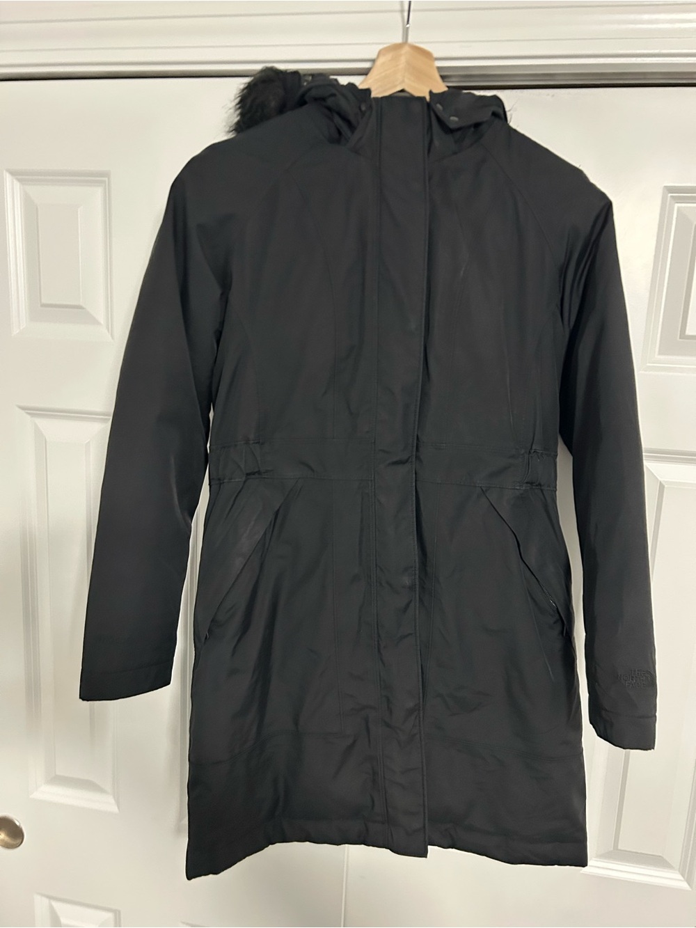 Black Women's Hooded Winter Coat